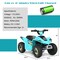 6V Kids Electric 4 Wheels Ride-On Toy with Wear-Resistant Wheels for Indoor Outdoor Use
